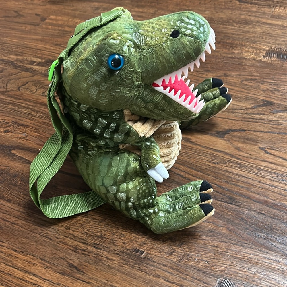 Dinosaur zip up backpack